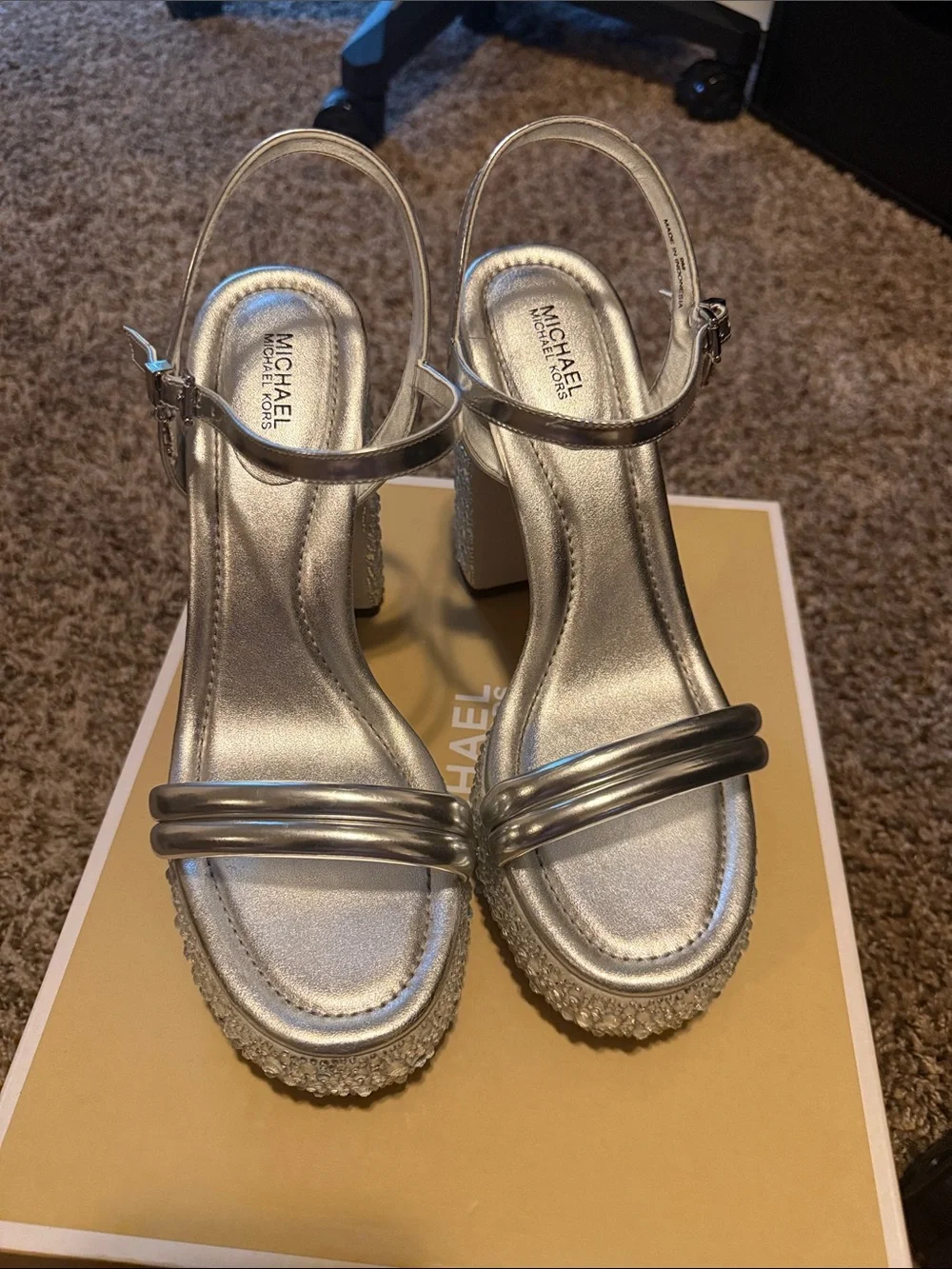 NIB! MK Laci Platform Sandals